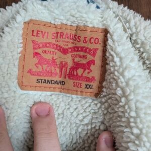 Levi's Cream Sherpa Jacket